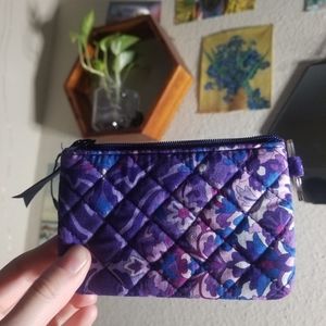 Vera Bradley Purple Wallet With Loop Chain NEW